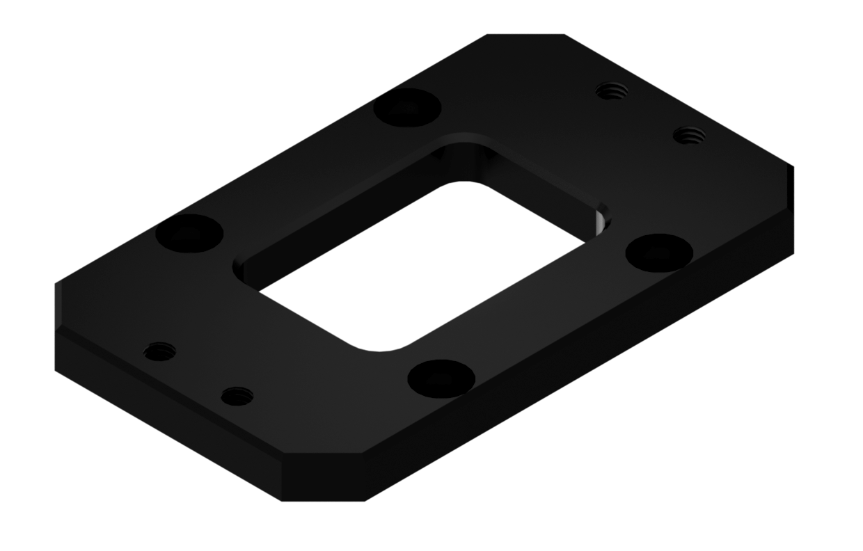 Adaptor plate for double 180 G2, Black Adaptor plate for double 180 G2, Black